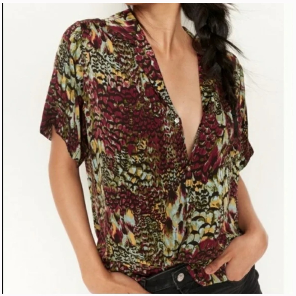 Anthropologie Tiny Silky Buttondown Top Women | Size: XS